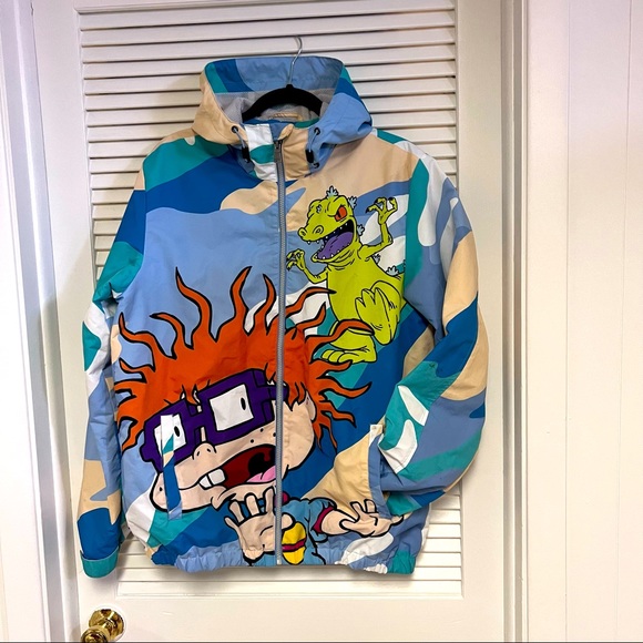Nickelodeon X Members Only Size M Rugrats ALLOVER Camo Chucky/Tommy Wind… - Picture 10 of 12
